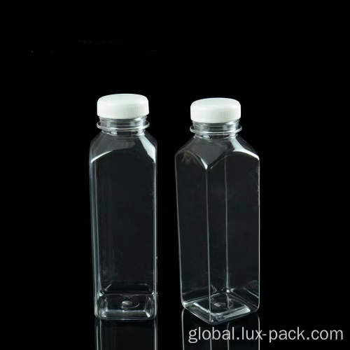 Transparent Pet Plastic Beverage Bottle Transparent PET Plastic Beverage Bottle with Cap Factory